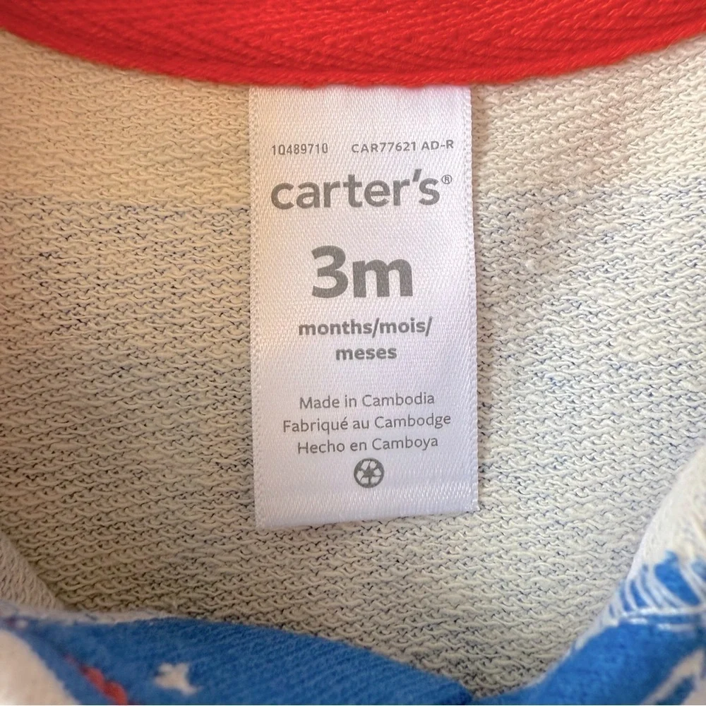 NWT Carters infant size 3 months one piece summer outfit